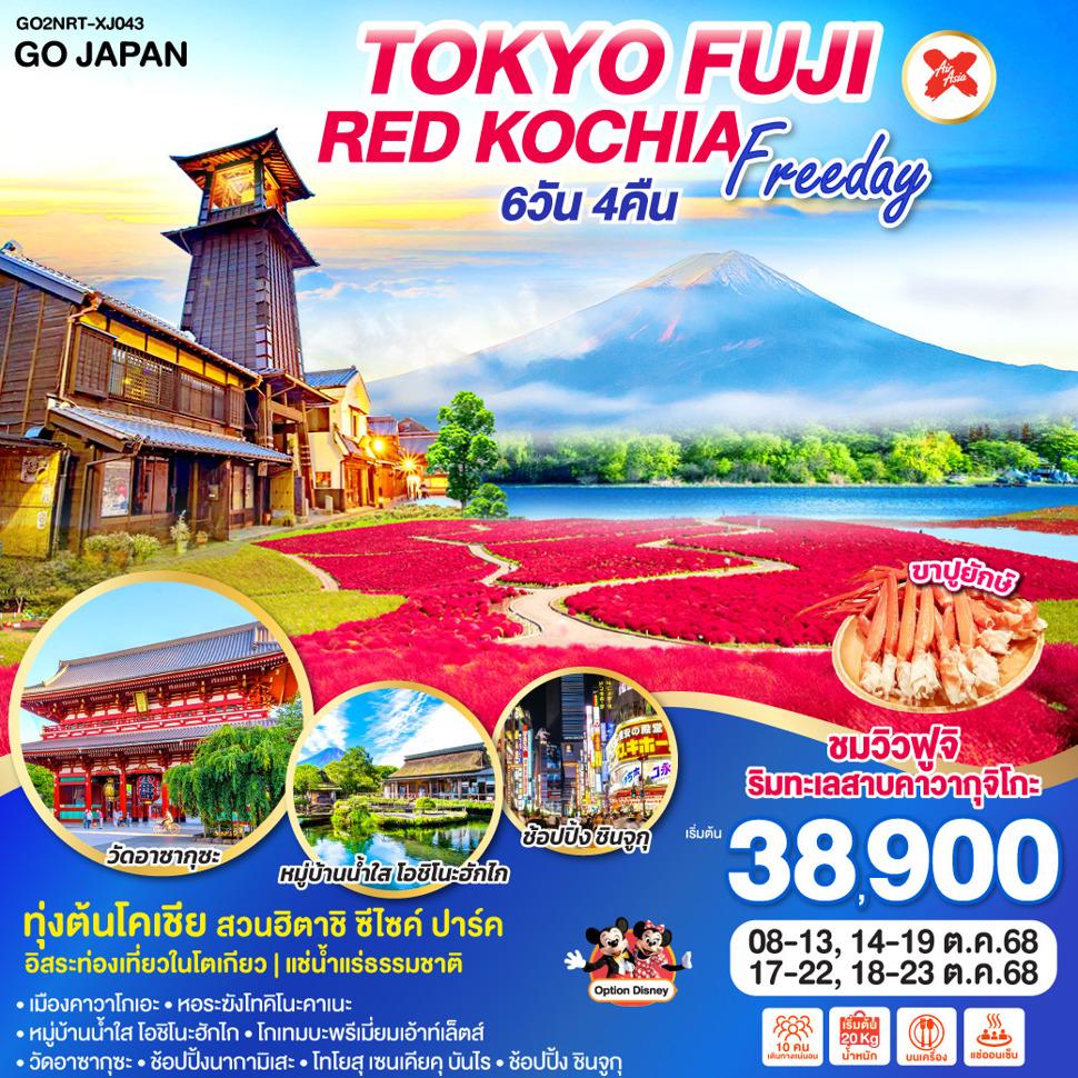 TOKYO FUJI RED KOCHIA FREEDAY 6D 4N  โดยสายการบินไทยแอร์เอเชีย เอ็กซ์ [XJ]