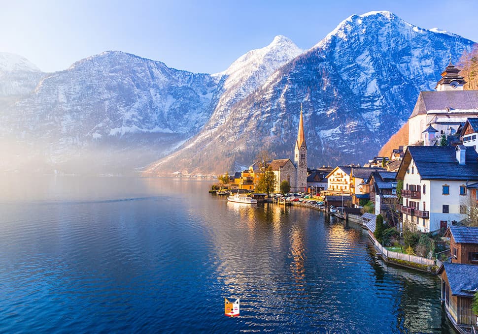 ฮัลล์สตัทท์ Hallstatt อัญมณีแห่งออสเตรีย วิวทะเลสาบสุดโรแมนติก